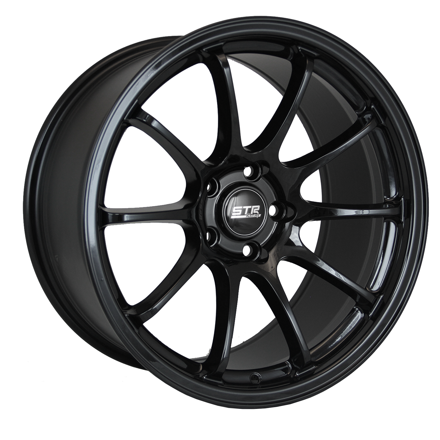 STR Wheels 18X9 GLOSS BLACK